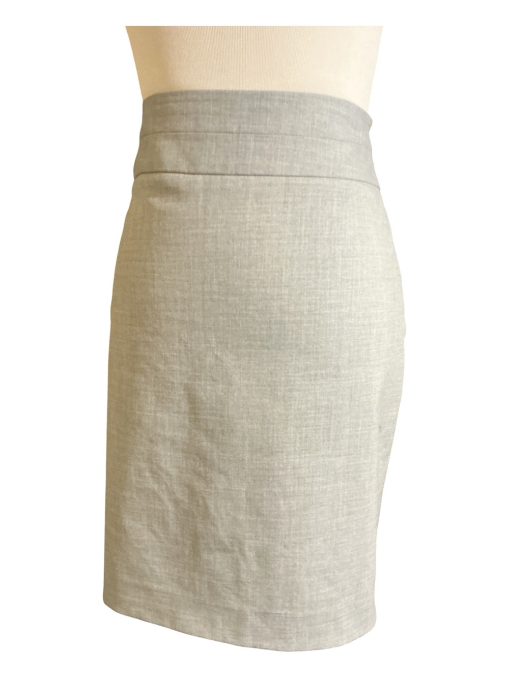 The Limited Light Beige Linen-Blend Pencil Skirt